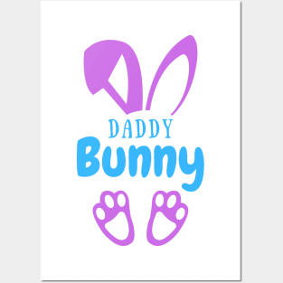 Easter bunny daddy Posters and Art